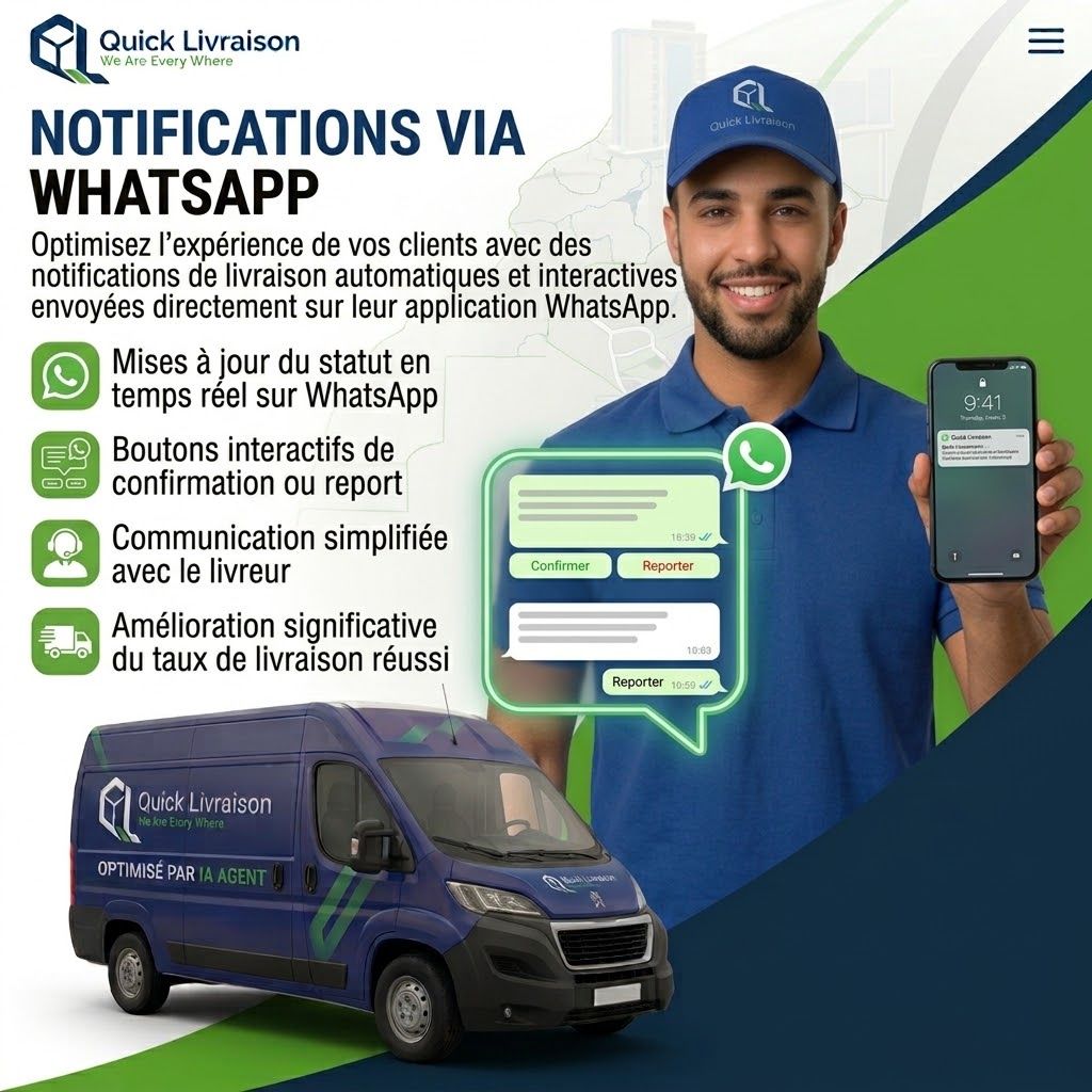 Notification par SMS & WhatsApp